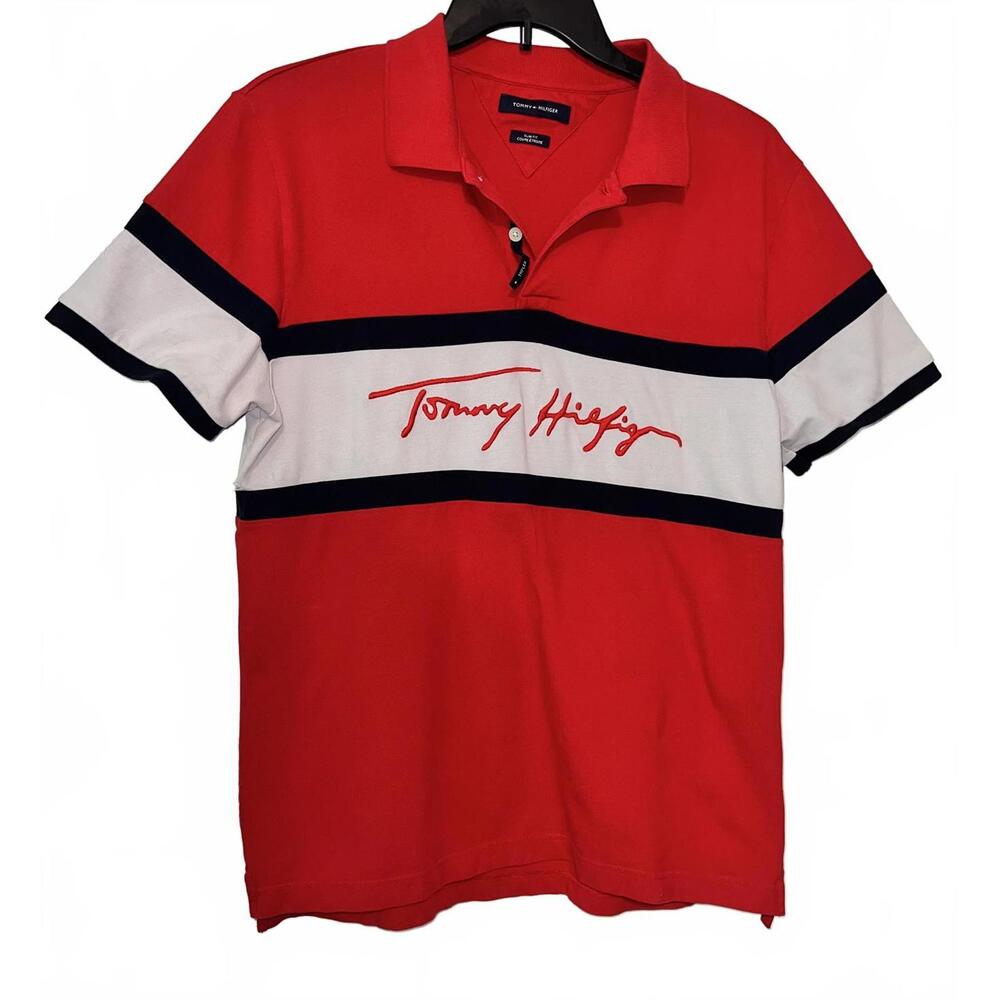 Crazy Y2K Tommy Hilfiger Rugby Chier Keef Style Tee Polo